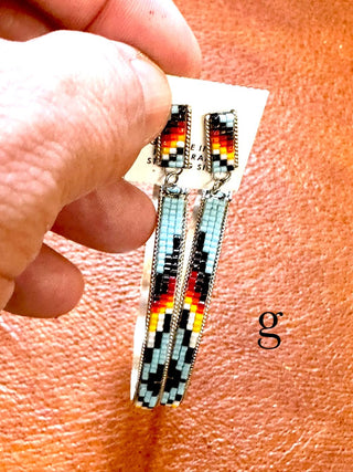 RTS ★ Large Beaded Hoop Earrings