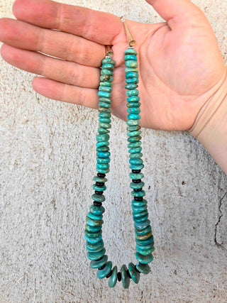 RTS ★ Turquoise Mountains Beaded Earring + Necklace Set