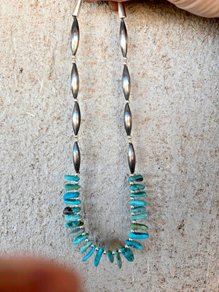 RTS ★ Turquoise Drops Beaded Earring + Necklace Set