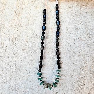 RTS ★ Onyx Luxe Beaded Earring + Necklace Set