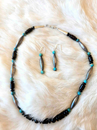 RTS ★ Glamor Baby Beaded Earring + Necklace Set