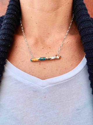 RTS ★ Slim Bar Spiny Mix Necklace