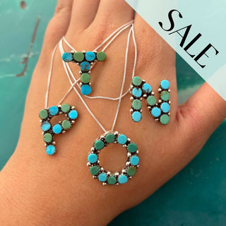 RTS ★ Original Porter Necklace ★ Blue Green Turquoise Mix