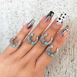 RTS ★ Floral Horseshoe Ring