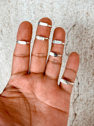 Tiny Horizontal Bar Stacker Ring