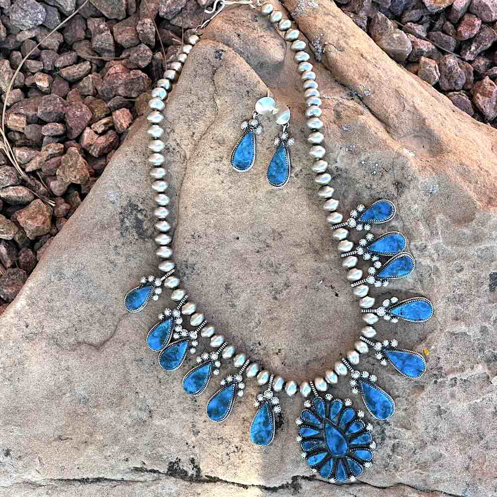 Amazing jewelry様 RTS ☆ Salina Warner Turquoise Squash Blossom Set – Turquoise Tuesday