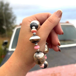 RTS ★ Chunky Pink Beaded Bracelet