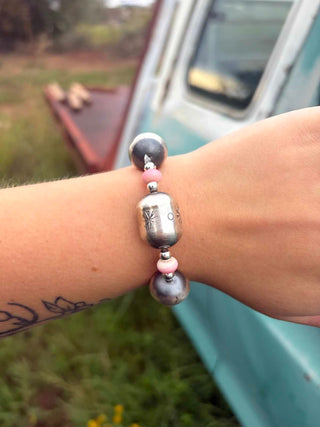 RTS ★ Chunky Pink Beaded Bracelet