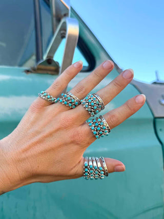 RTS ★ Badass Unisex Turquoise Stacker Ring