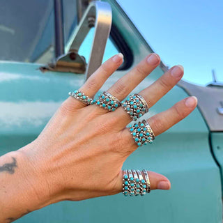RTS ★ Badass Unisex Turquoise Stacker Ring