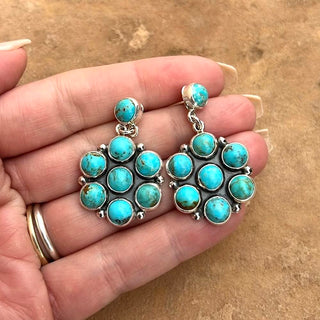 RTS ★ Classic Cluster Drop Earrings ★ Blue