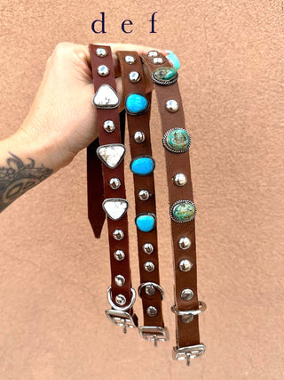 RTS ★ Barkin' Mad 3 Stone Dog Collar