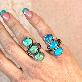 RTS ★ Sunset Trio Ring ★ Turquoise