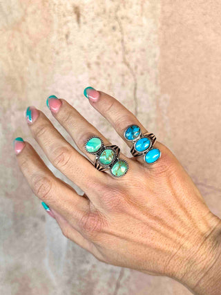 RTS ★ Sunset Trio Ring ★ Turquoise