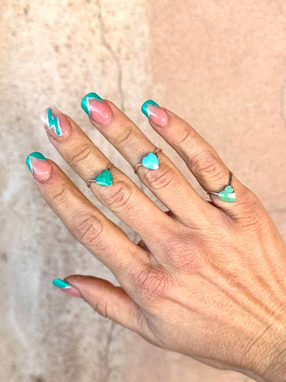 RTS ★ Lil' Heart Ring ★ Turquoise