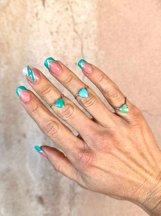 RTS ★ Lil' Heart Ring ★ Turquoise