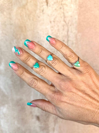 RTS ★ Lil' Heart Ring ★ Turquoise