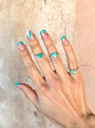 RTS ★ Lil' Heart Ring ★ Turquoise