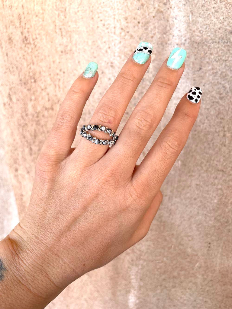 Curve Stacker Ring ★ WHITE BUFFALO