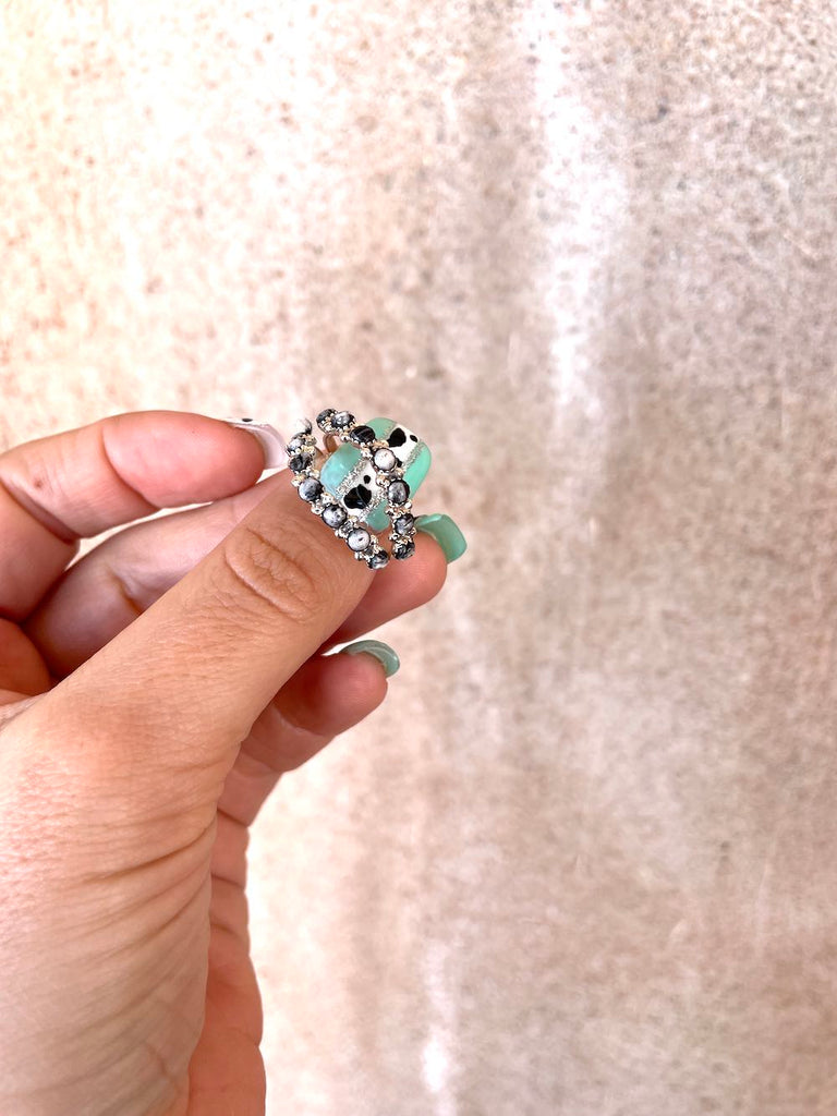 Curve Stacker Ring ★ WHITE BUFFALO