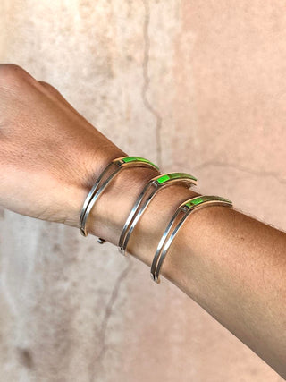 RTS ★ New Chevron Cuff ★ Agave Green