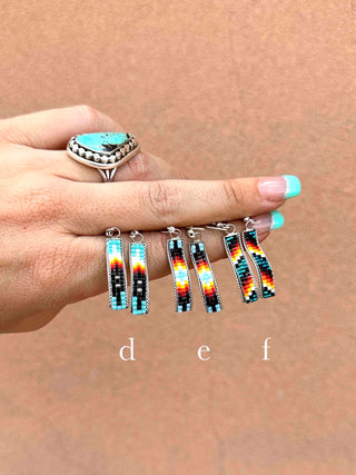 RTS ★ Curved Beaded Dangle Earrings