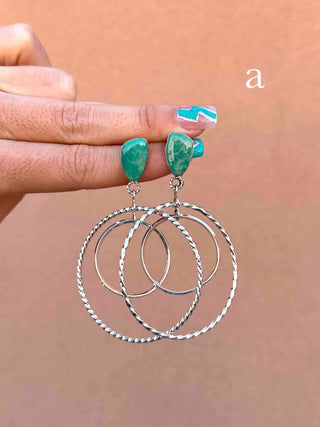 RTS ★ Double Trouble Hoops ★ Turquoise