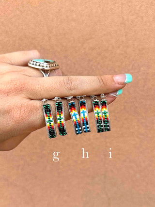 RTS ★ Curved Beaded Dangle Earrings