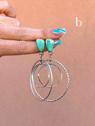 RTS ★ Double Trouble Hoops ★ Turquoise