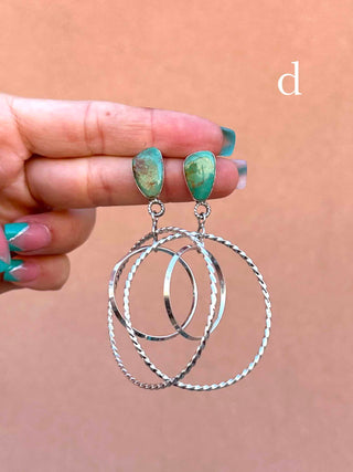 RTS ★ Double Trouble Hoops ★ Turquoise