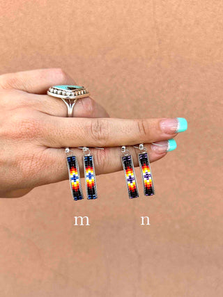 RTS ★ Curved Beaded Dangle Earrings