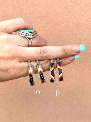 RTS ★ Curved Beaded Dangle Earrings