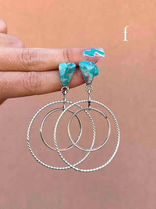 RTS ★ Double Trouble Hoops ★ Turquoise