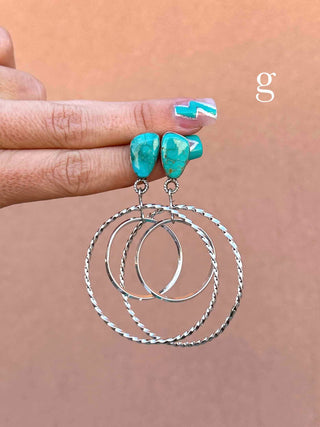 RTS ★ Double Trouble Hoops ★ Turquoise