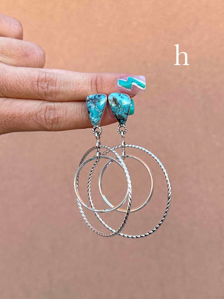 RTS ★ Double Trouble Hoops ★ Turquoise
