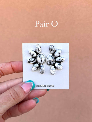 RTS ★ Navajo Half Cluster Earrings