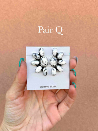 RTS ★ Navajo Half Cluster Earrings