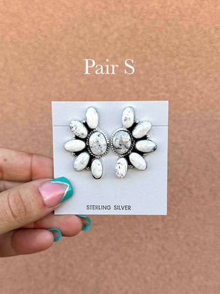 RTS ★ Navajo Half Cluster Earrings