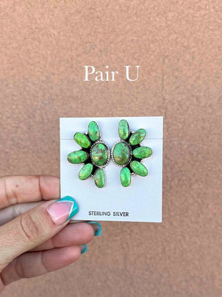 RTS ★ Navajo Half Cluster Earrings