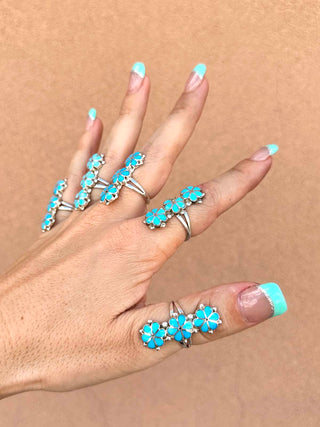 RTS ★ Zuni Sleeping Beauty Flower Ring