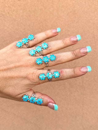 RTS ★ Zuni Sleeping Beauty Flower Ring