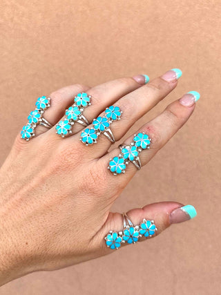 RTS ★ Zuni Sleeping Beauty Flower Ring