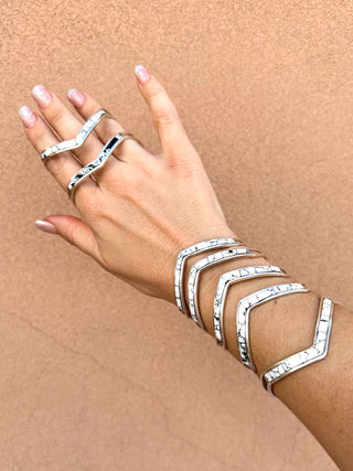 RTS ★ New Chevron Cuff ★ White Buffalo