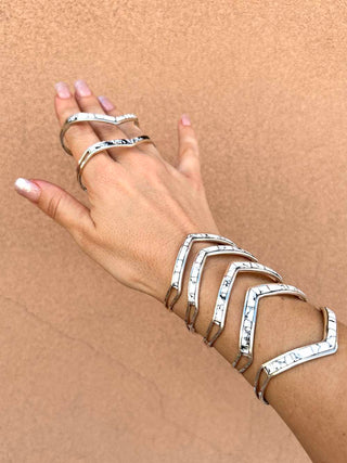 RTS ★ New Chevron Cuff ★ White Buffalo