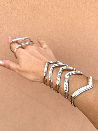 RTS ★ New Chevron Cuff ★ White Buffalo