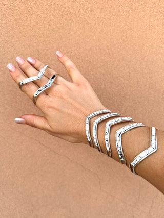 RTS ★ New Chevron Cuff ★ White Buffalo