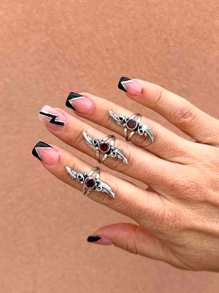 RTS ★ Garnet Rising Flame Ring