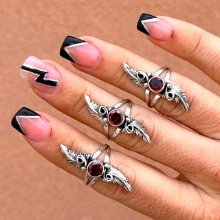 RTS ★ Garnet Rising Flame Ring