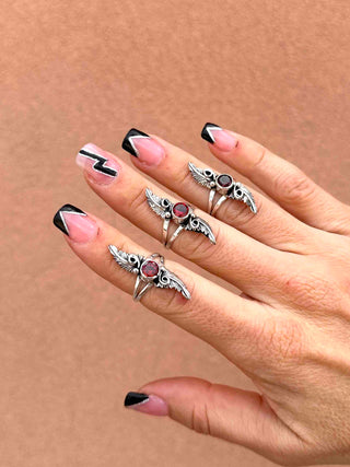 RTS ★ Garnet Rising Flame Ring