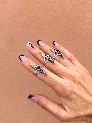 RTS ★ Garnet Rising Flame Ring